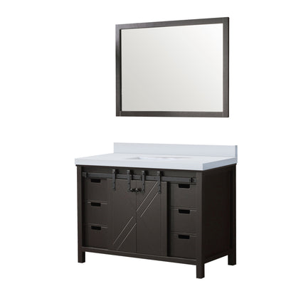 Marsyas 48 in W x 22 in D Brown Bath Vanity