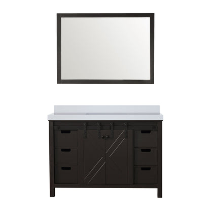 Marsyas 48 in W x 22 in D Brown Bath Vanity