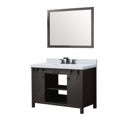 Marsyas 48 in W x 22 in D Brown Bath Vanity