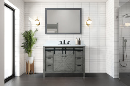 Marsyas 48 in W x 22 in D Ash Grey Bath Vanity
