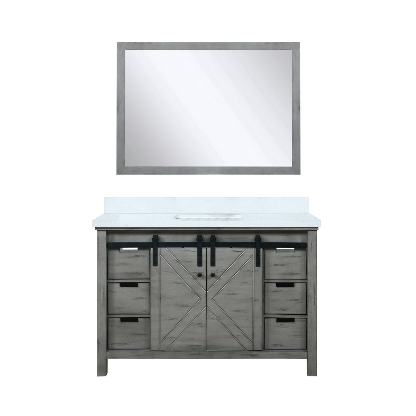 Marsyas 48 in W x 22 in D Ash Grey Bath Vanity