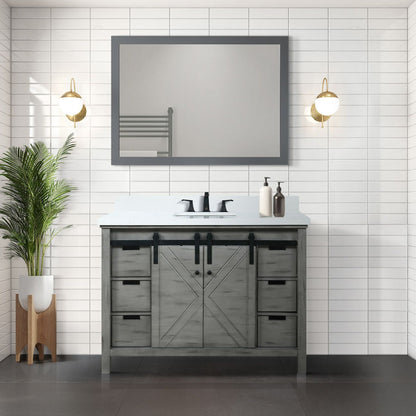 Marsyas 48 in W x 22 in D Ash Grey Bath Vanity