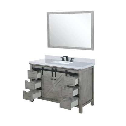 Marsyas 48 in W x 22 in D Ash Grey Bath Vanity