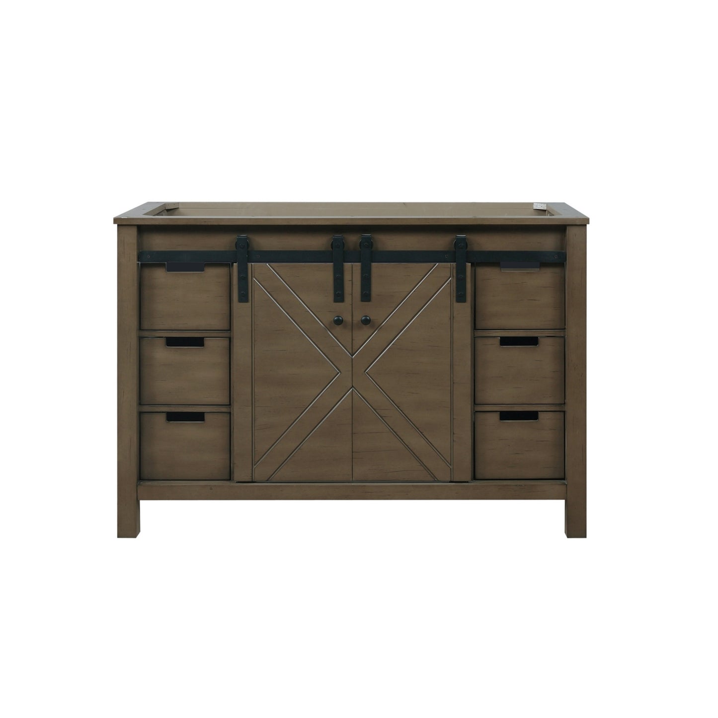 Marsyas 48 in W x 22 in D Rustic Brown Bath Vanity