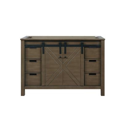 Marsyas 48 in W x 22 in D Rustic Brown Bath Vanity