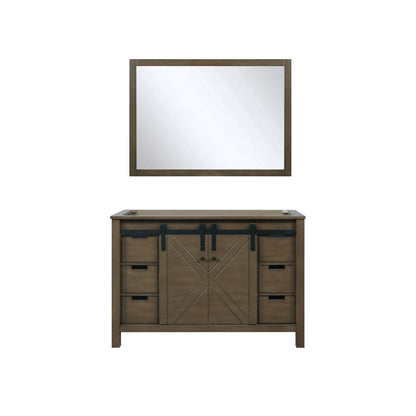 Marsyas 48 in W x 22 in D Rustic Brown Bath Vanity