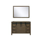 Marsyas 48 in W x 22 in D Rustic Brown Bath Vanity