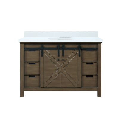 Marsyas 48 in W x 22 in D Rustic Brown Bath Vanity