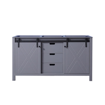 Marsyas 60 in W x 22 in D Dark Grey Double Bath Vanity