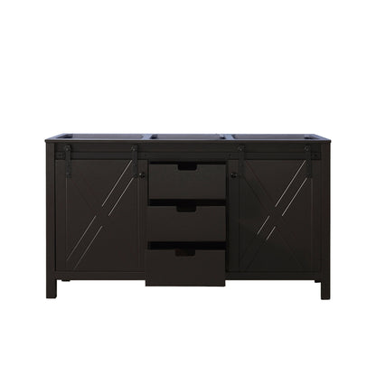 Marsyas 60 in W x 22 in D Brown Double Bath Vanity
