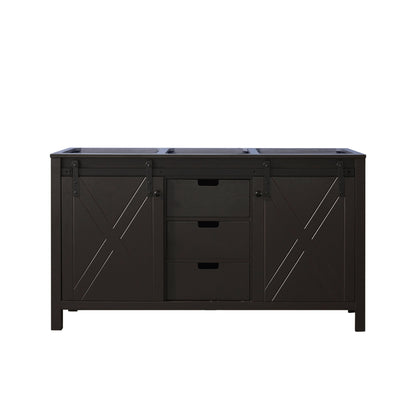 Marsyas 60 in W x 22 in D Brown Double Bath Vanity
