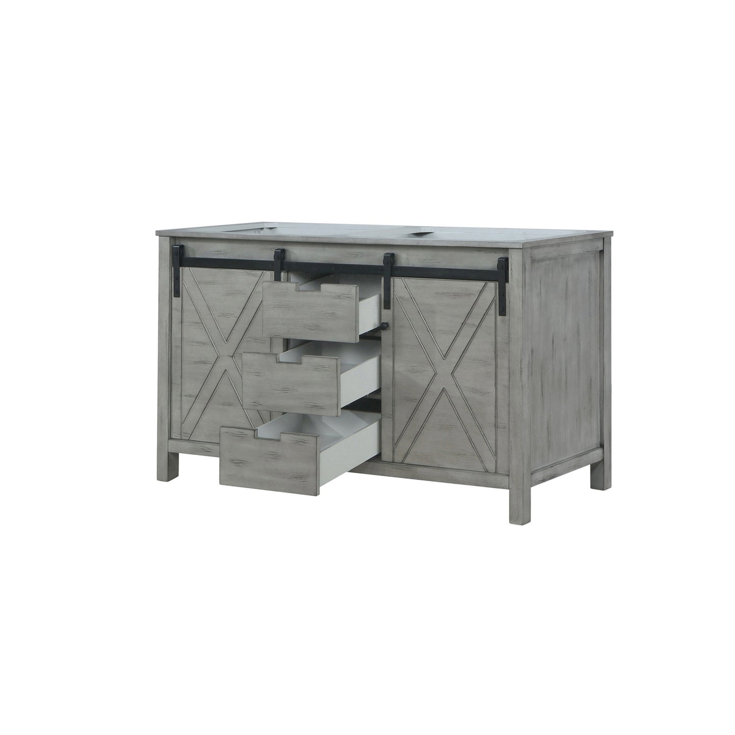 Marsyas 60 in W x 22 in D Ash Grey Double Bath Vanity