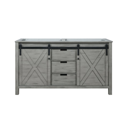 Marsyas 60 in W x 22 in D Ash Grey Double Bath Vanity