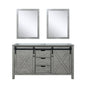 Marsyas 60 in W x 22 in D Ash Grey Double Bath Vanity