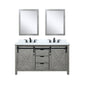 Marsyas 60 in W x 22 in D Ash Grey Double Bath Vanity