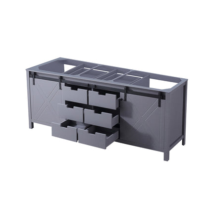 Marsyas 80 in W x 22 in D Dark Grey Double Bath Vanity