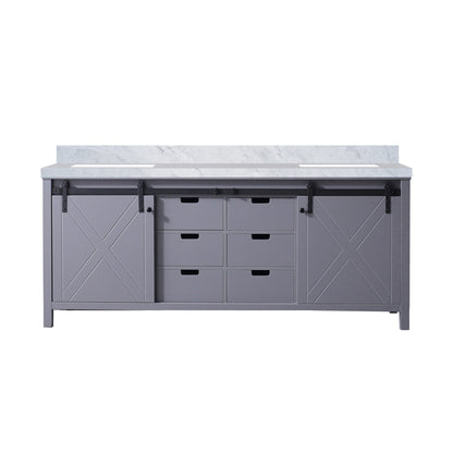 Marsyas 80 in W x 22 in D Dark Grey Double Bath Vanity