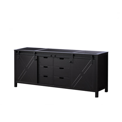 Marsyas 80 in W x 22 in D Brown Double Bath Vanity