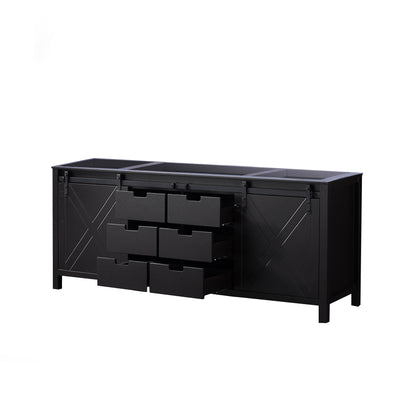 Marsyas 80 in W x 22 in D Brown Double Bath Vanity