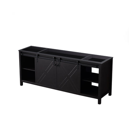 Marsyas 80 in W x 22 in D Brown Double Bath Vanity