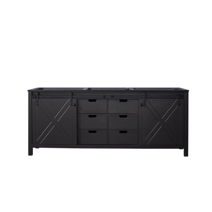 Marsyas 80 in W x 22 in D Brown Double Bath Vanity