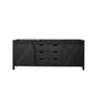 Marsyas 80 in W x 22 in D Brown Double Bath Vanity