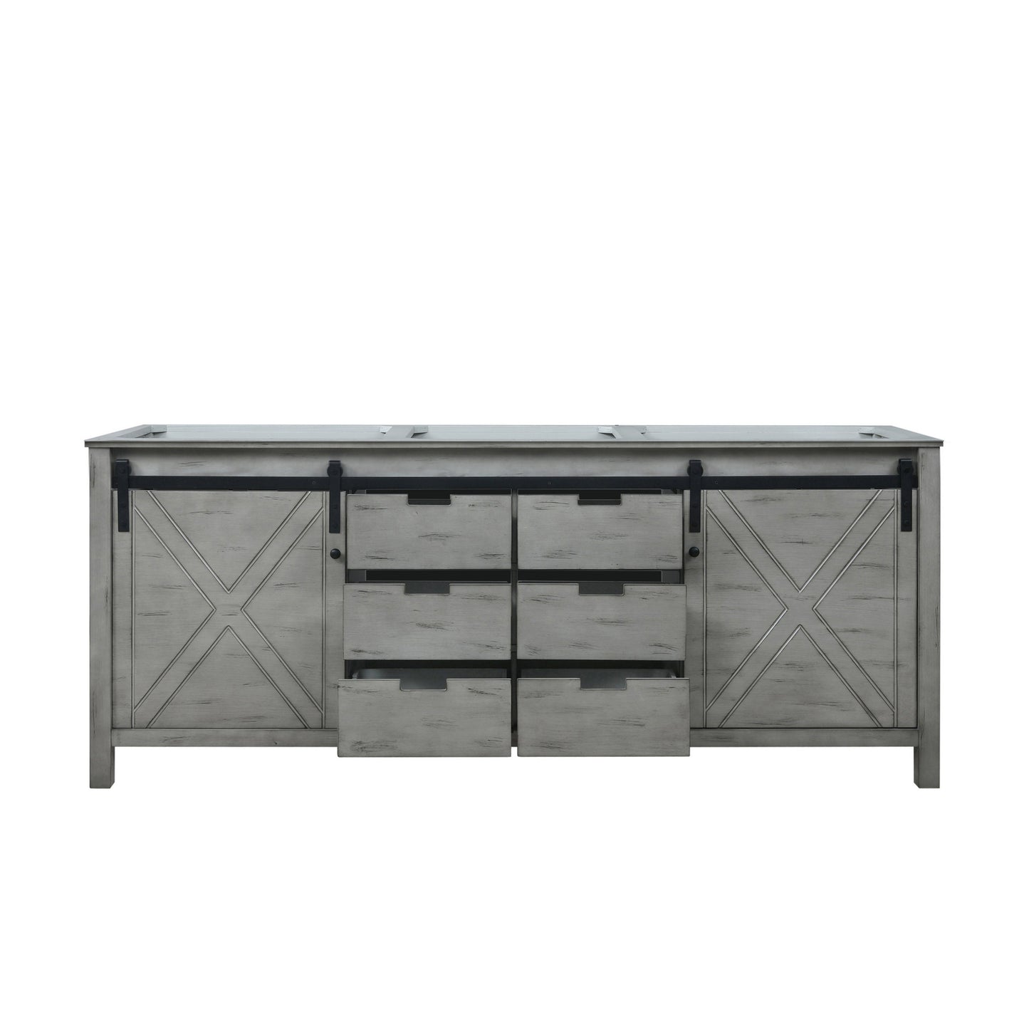 Marsyas 80 in W x 22 in D Ash Grey Double Bath Vanity