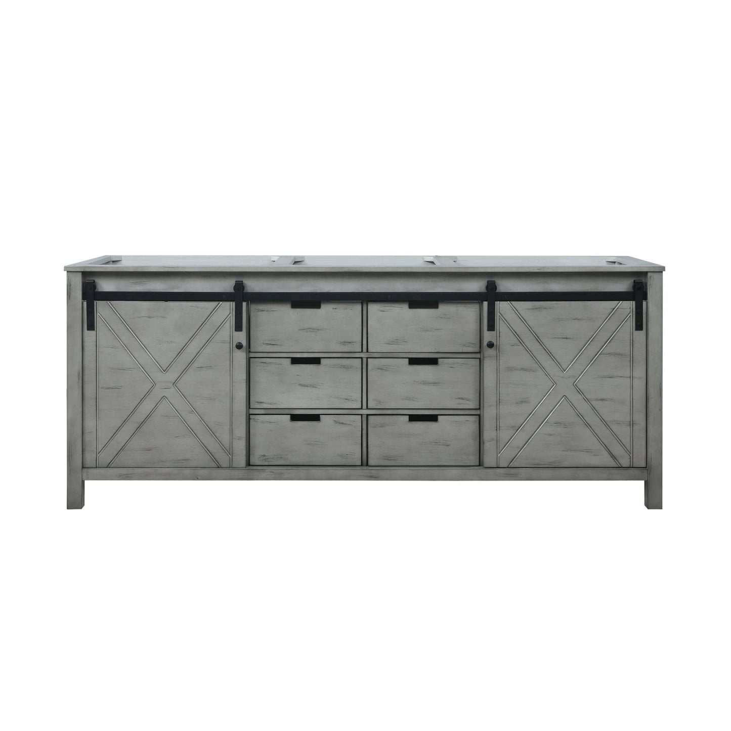 Marsyas 80 in W x 22 in D Ash Grey Double Bath Vanity