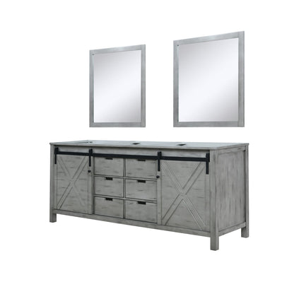 Marsyas 80 in W x 22 in D Ash Grey Double Bath Vanity