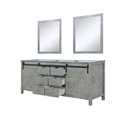 Marsyas 80 in W x 22 in D Ash Grey Double Bath Vanity