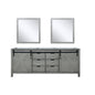 Marsyas 80 in W x 22 in D Ash Grey Double Bath Vanity