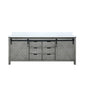 Marsyas 80 in W x 22 in D Ash Grey Double Bath Vanity