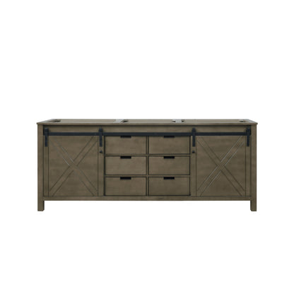 Marsyas 80 in W x 22 in D Rustic Brown Double Bath Vanity