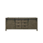Marsyas 80 in W x 22 in D Rustic Brown Double Bath Vanity
