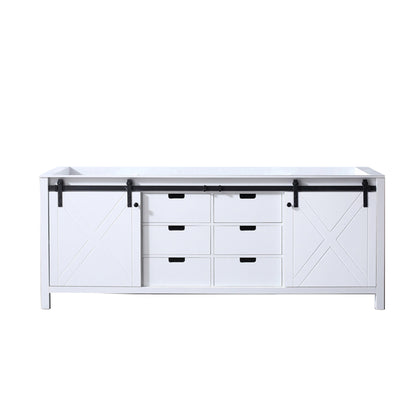 Marsyas 84 in W x 22 in D White Double Bath Vanity