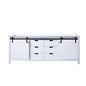 Marsyas 84 in W x 22 in D White Double Bath Vanity