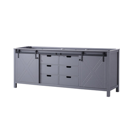 Marsyas 84 in W x 22 in D Dark Grey Double Bath Vanity