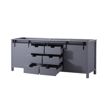 Marsyas 84 in W x 22 in D Dark Grey Double Bath Vanity