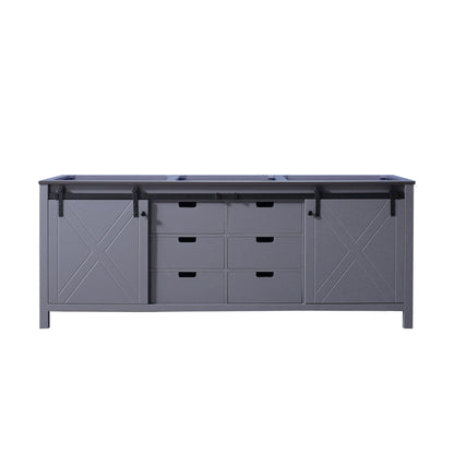 Marsyas 84 in W x 22 in D Dark Grey Double Bath Vanity