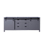 Marsyas 84 in W x 22 in D Dark Grey Double Bath Vanity