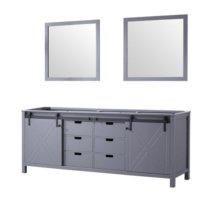 Marsyas 84 in W x 22 in D Dark Grey Double Bath Vanity