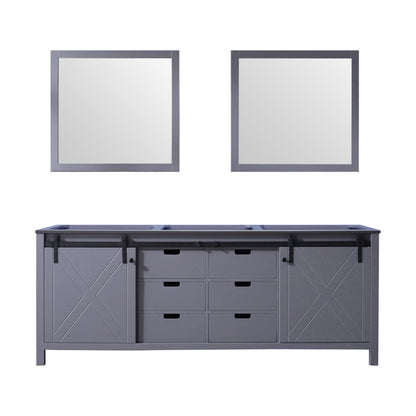 Marsyas 84 in W x 22 in D Dark Grey Double Bath Vanity