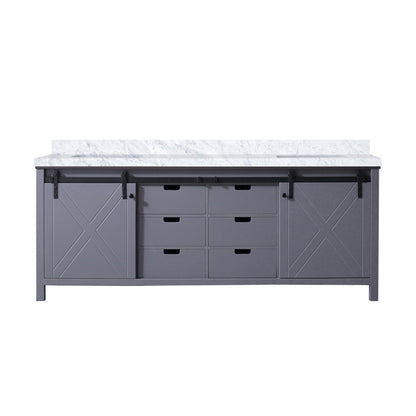 Marsyas 84 in W x 22 in D Dark Grey Double Bath Vanity