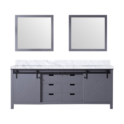 Marsyas 84 in W x 22 in D Dark Grey Double Bath Vanity