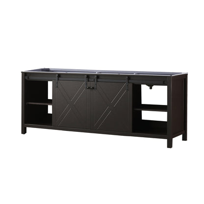 Marsyas 84 in W x 22 in D Brown Double Bath Vanity