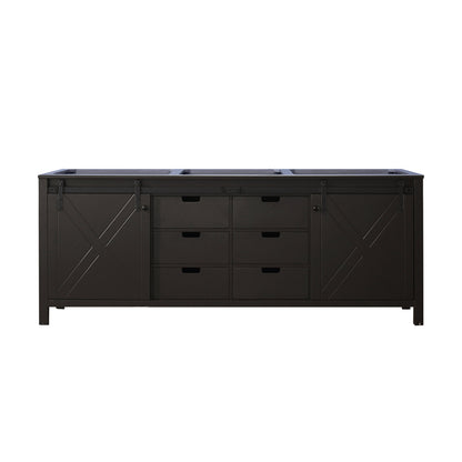 Marsyas 84 in W x 22 in D Brown Double Bath Vanity