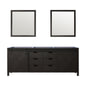 Marsyas 84 in W x 22 in D Brown Double Bath Vanity