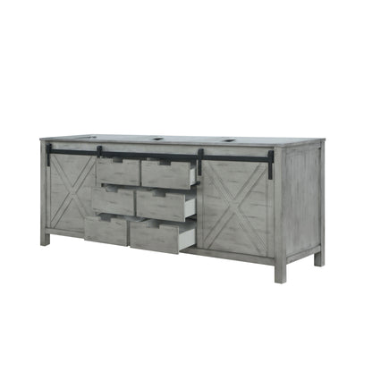 Marsyas 84 in W x 22 in D Ash Grey Double Bath Vanity