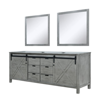 Marsyas 84 in W x 22 in D Ash Grey Double Bath Vanity