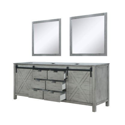 Marsyas 84 in W x 22 in D Ash Grey Double Bath Vanity